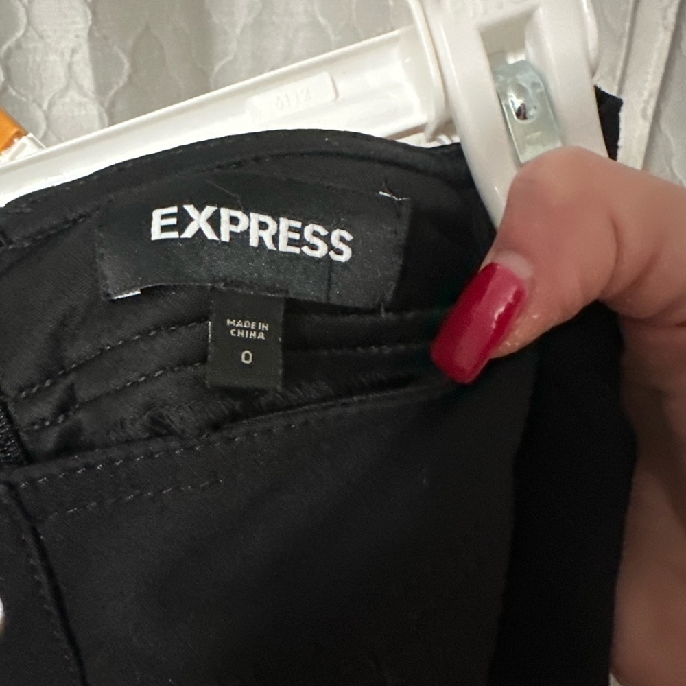 Express Black Lace-Up Mini Skirt - Picture 2 of 3